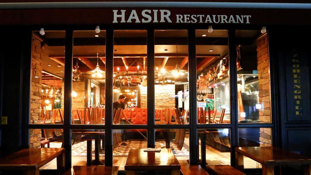 Una imagen de un restaurante vacío en Berlín.