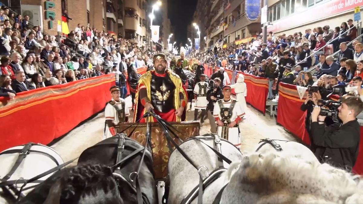 López Miras repite en el papel de emperador Teodosio I El Grande en la Semana Santa de Lorca