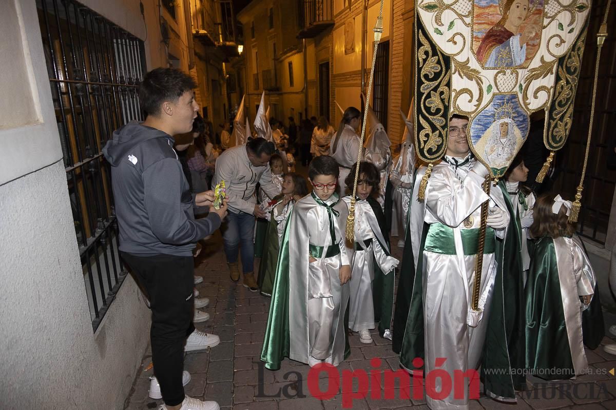 Los niños toman las calles de Caravaca en la procesión de Lunes Santo