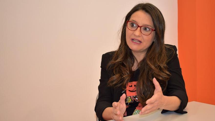 La candidata de Compromís a la Generalitat, Mónica Oltra.