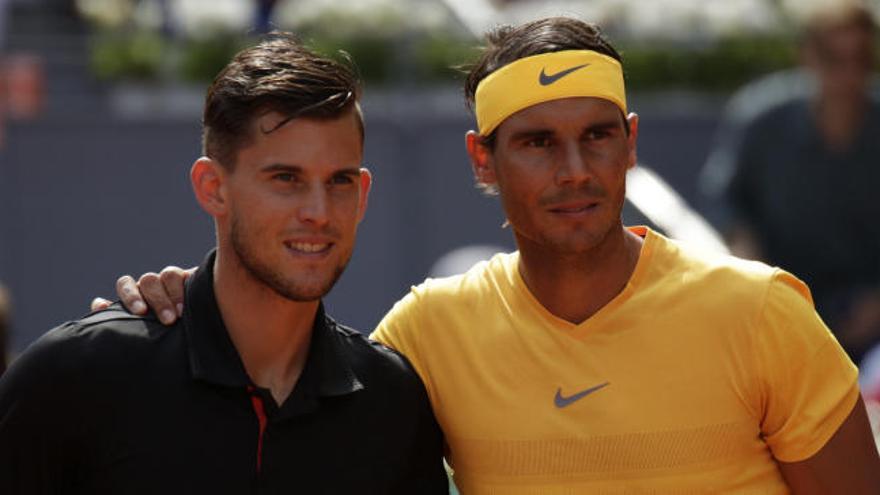 Thiem y Nadal, en el pasado Mutua Madrid Open