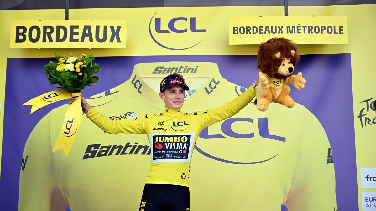 Jonas Vingegaard, durante el Tour de Francia 2023.
