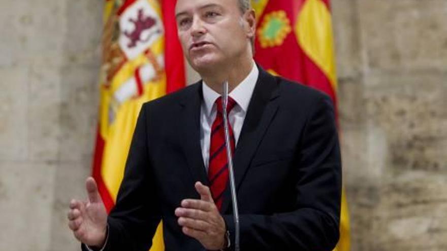 Fabra, durante su comparecencia el pasado miércoles en el Palau de la Generalitat.