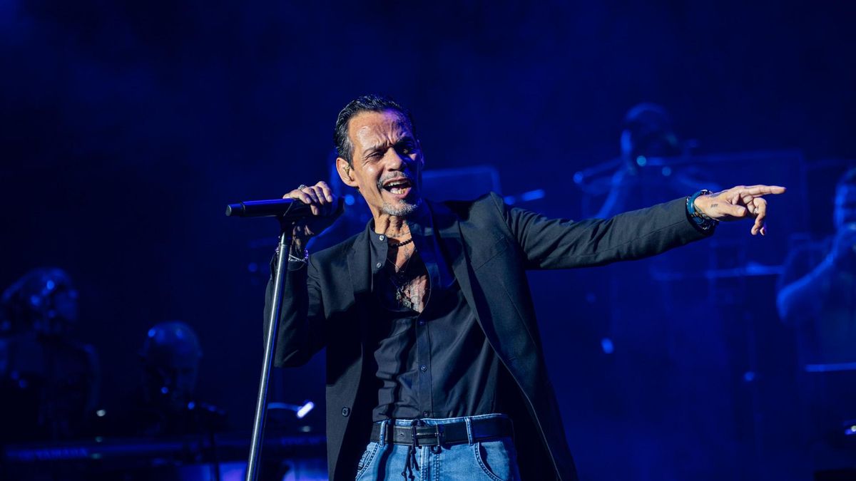 Marc Anthony durante su concierto en el 'Starlite'