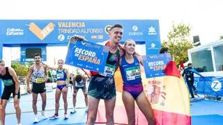 Carlos Mayo pulveriza el récord de España de Roncero en València y Laura Luego logra otra marca nacional