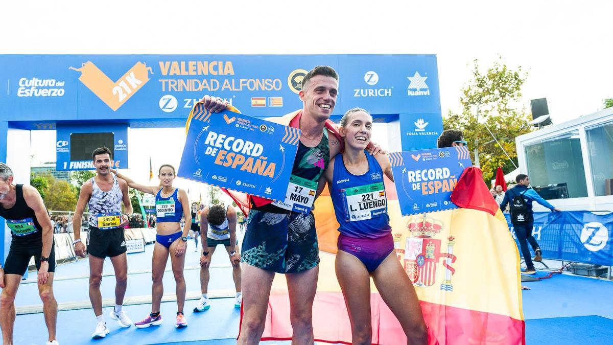 Carlos Mayo y Laura Luengo han batido el récord de España en sus respectivas categorías.
