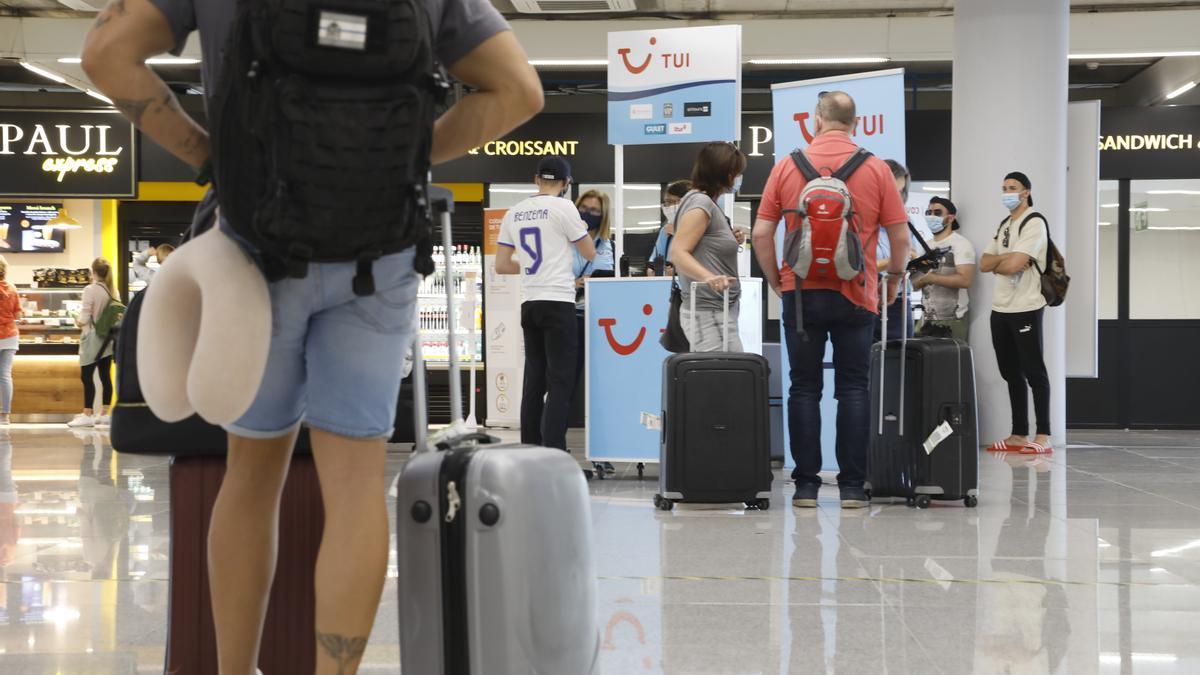 Am Flughafen von Palma de Mallorca.