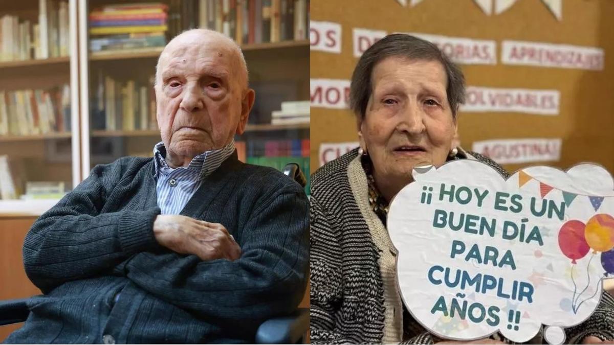 Jesús Redondo Bermejo,  con 110 años,  y Agustina González, con 109 años, son los 'abuelos' de Extremadura.