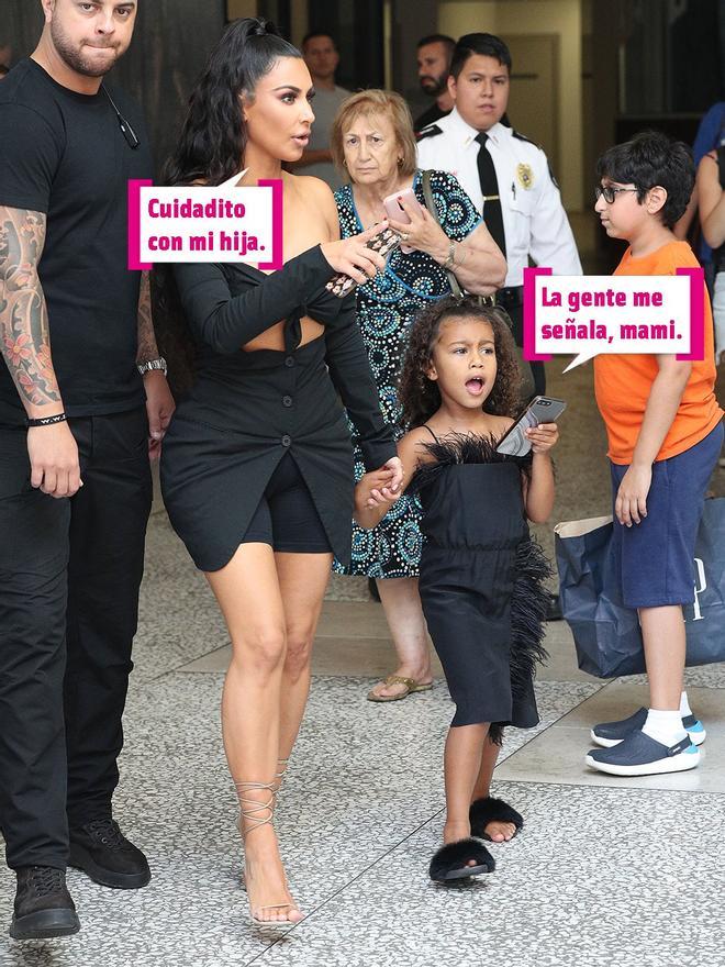 Kim Kardashian y North West: diva y minidiva