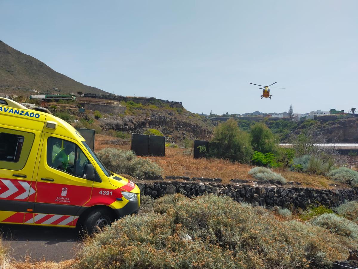 Aterrizaje de la aeronave del GES