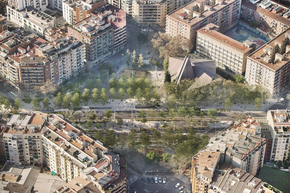 Comencen les obres de la transformació de la Meridiana a Sant Andreu