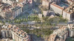 Comencen les obres de la transformació de la Meridiana a Sant Andreu