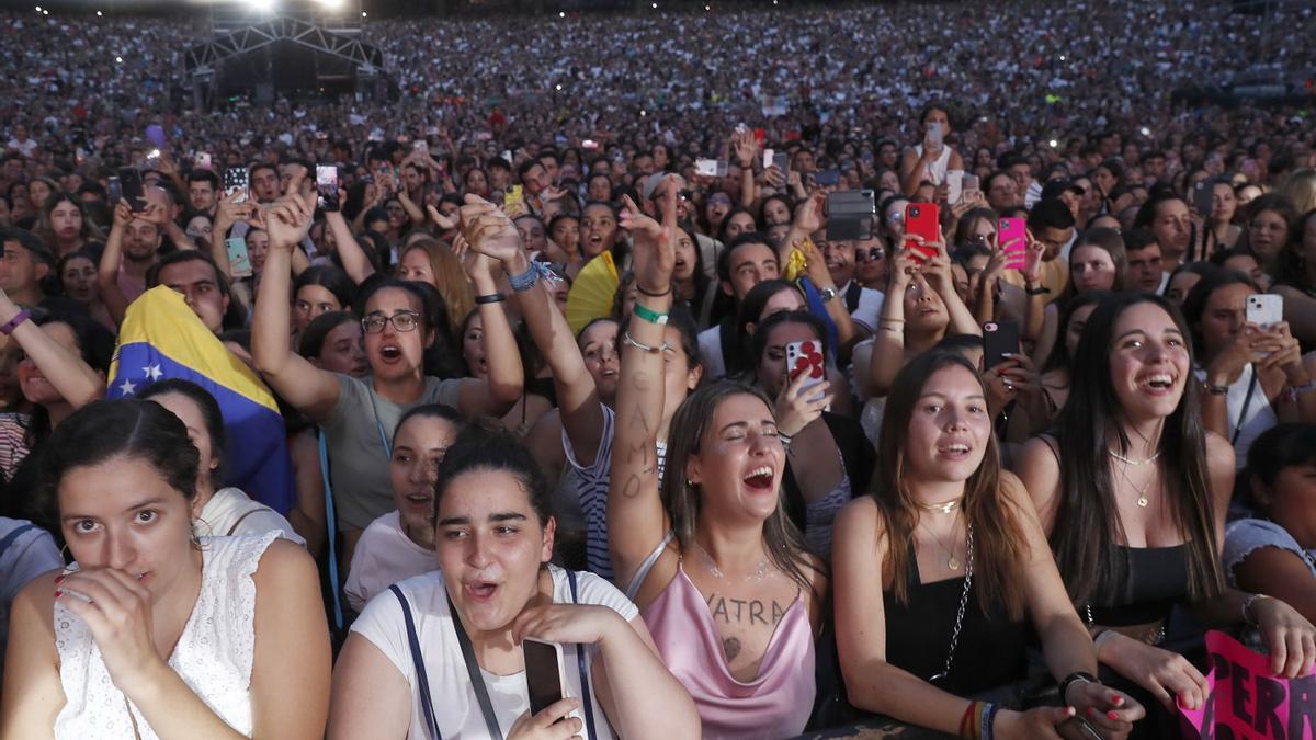 Público en el concierto de Sebastián Yatra en Vigo.