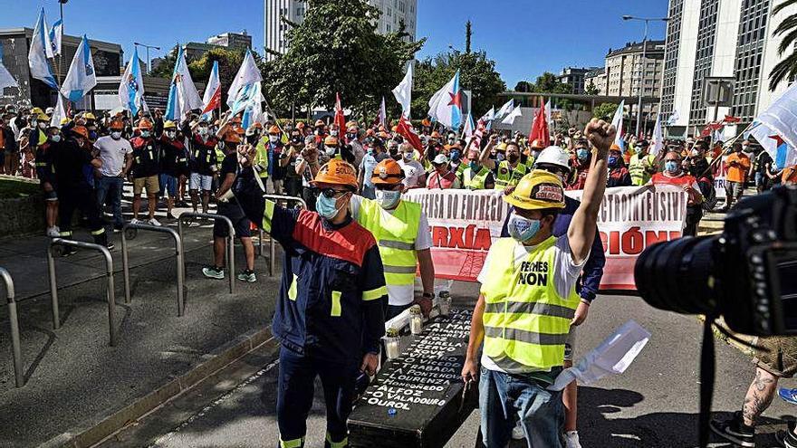 Movilización de la electrointensiva gallega