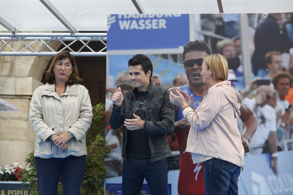 Carrera popular con Javier Gómez Noya, premio "Princesa de Asturias" de los Deportes 2016, en Avilés