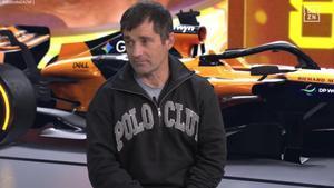 Toni Cuquerella, en la retransmisión de DAZN