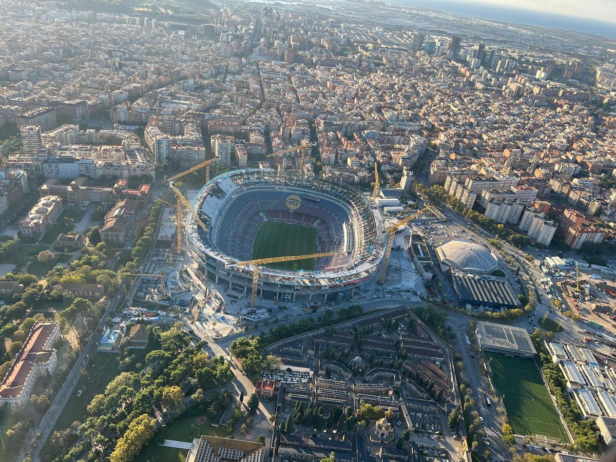 Así está el Camp Nou a siete días del estreno