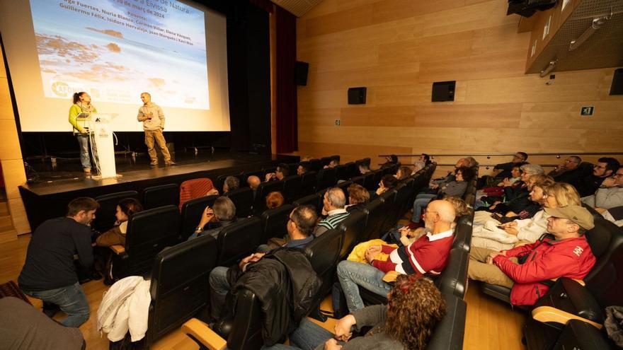 La ponente Elena Vázquez junto al presidente de Afonib, Joan Sans, en el arranque de la jornada de clausura del congreso.