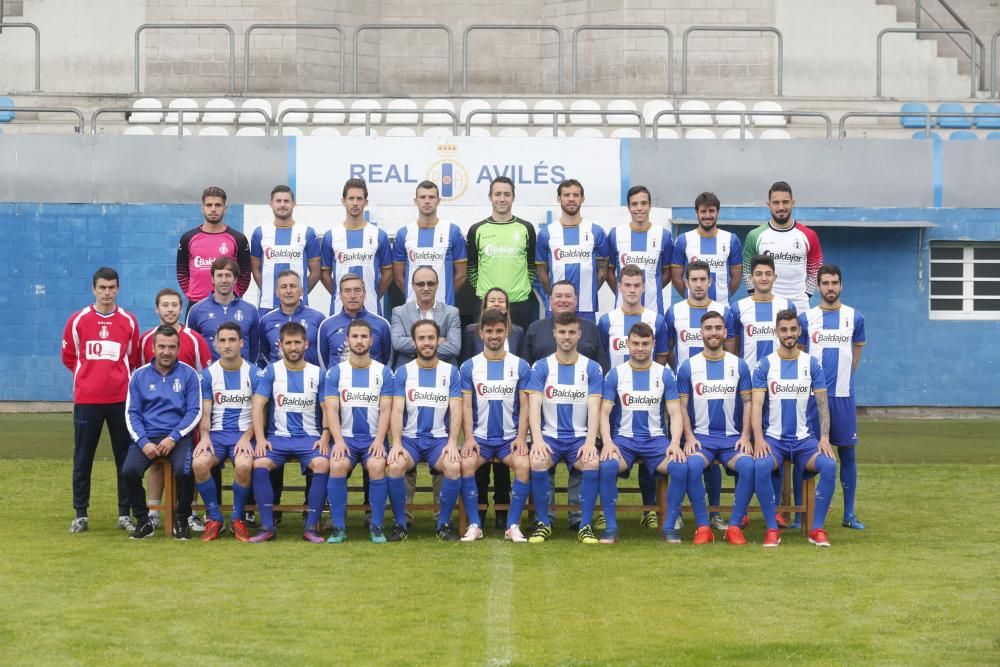 Presentación de la plantilla del Avilés