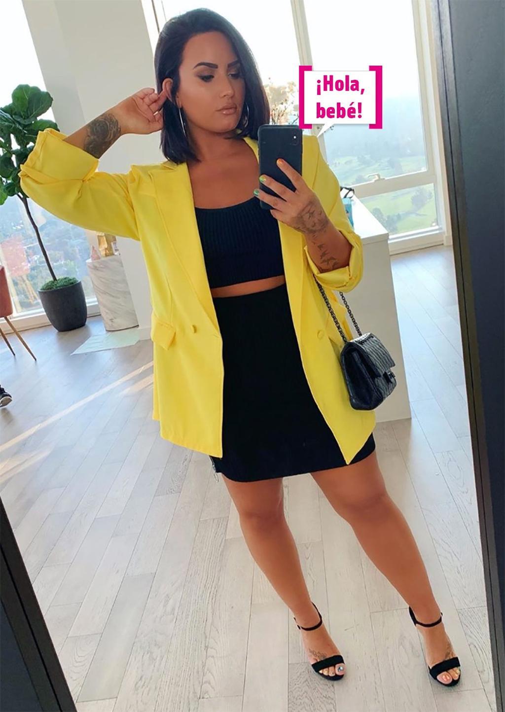 Demi Lovato, bocadillo: "Hola, bebé"