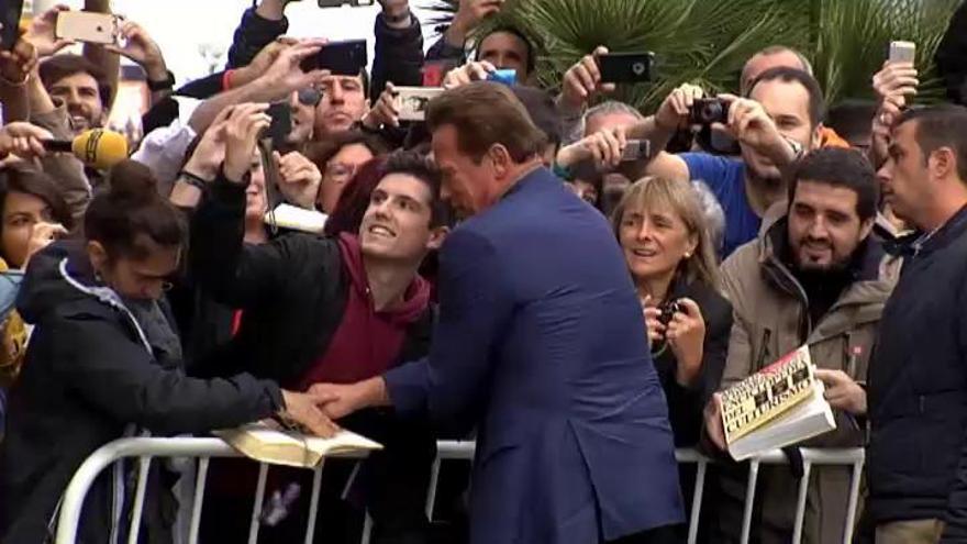San Sebastián saluda  a Schwarzenegger: &quot;¡Sayonara!&quot;