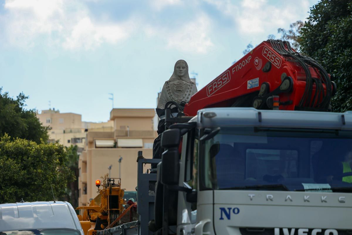 Galería: Todas las imagenes del traslado de la pagesa de Ibzia a su nueva ubicación