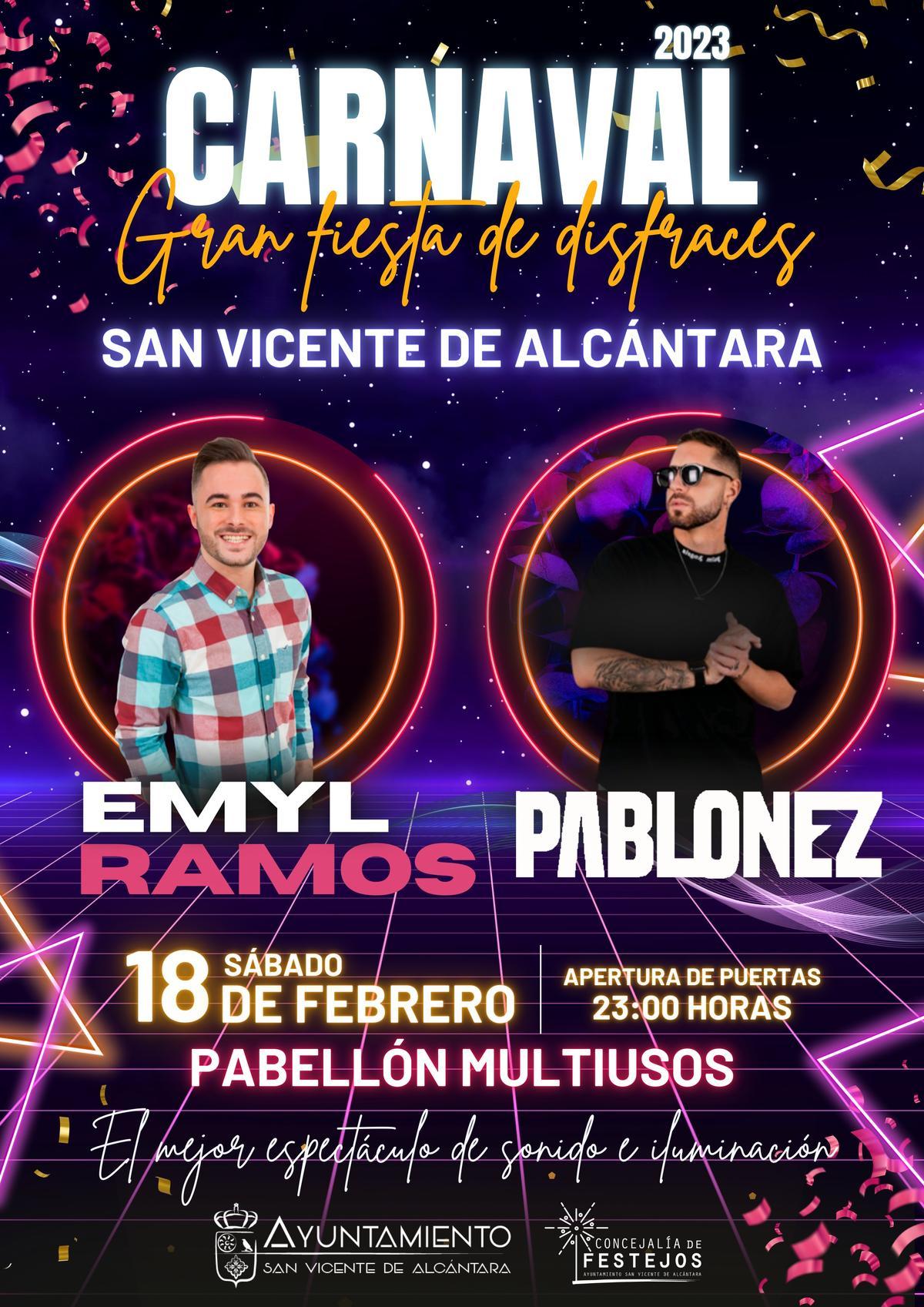 Cartel de Emyl Ramos y Pablonez.