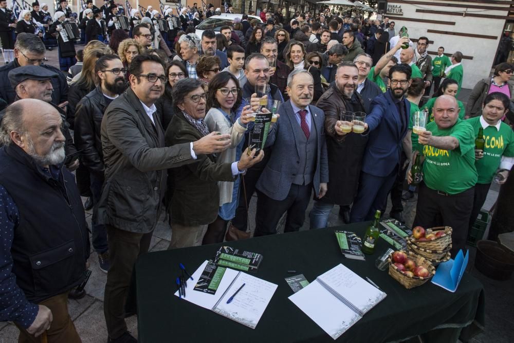 Oviedo apoya desde Gascona la candidatura sidrera ante la UNESCO