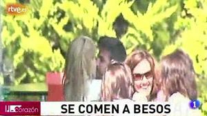 La parella en un restaurant de Barcelona.