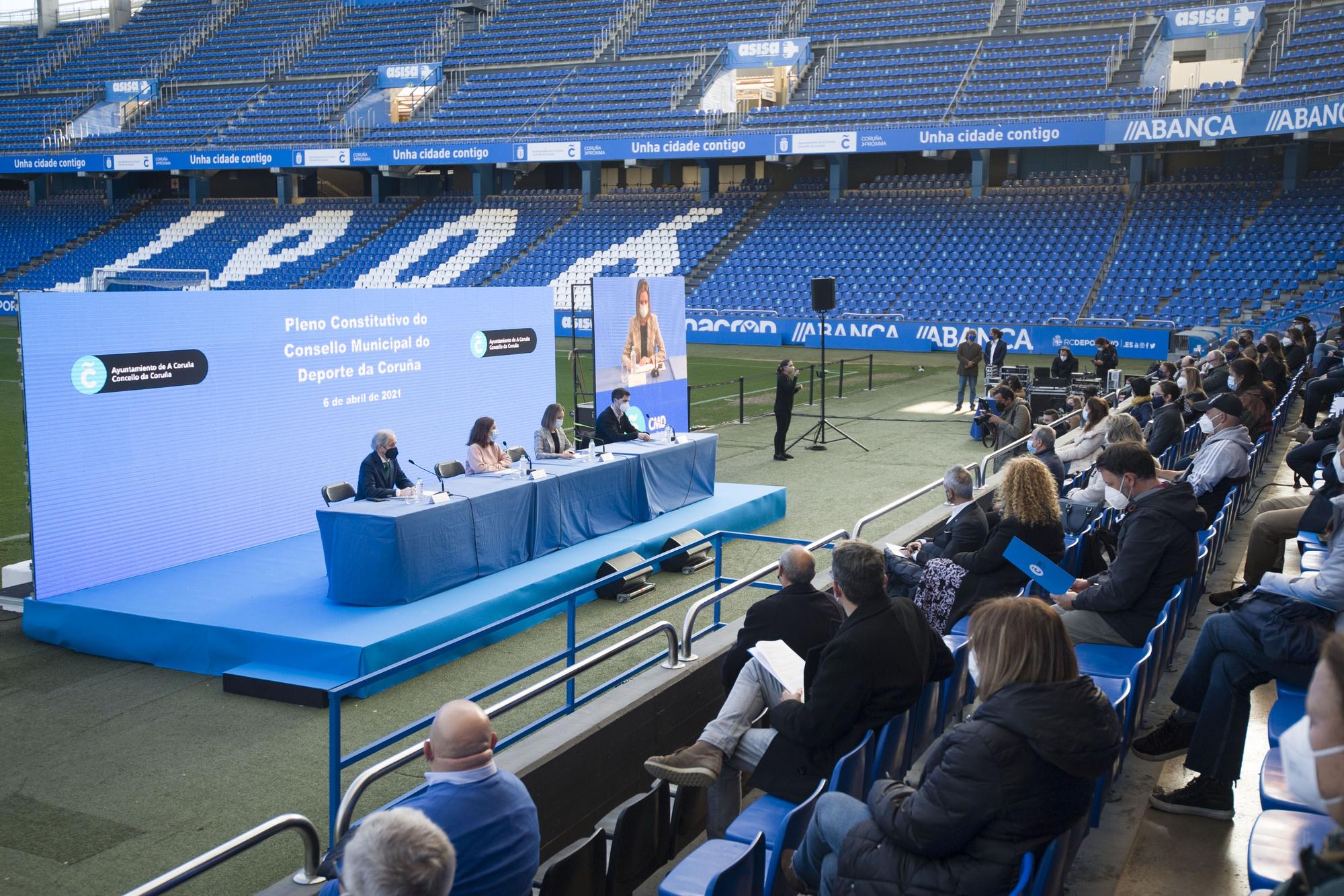 Pleno constitutivo del Consello Municipal do Deporte en Riazor