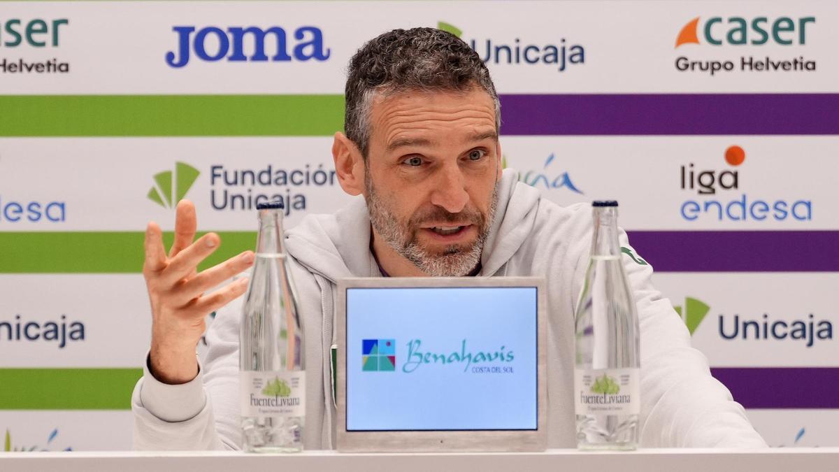 Ibon Navarro, este viernes en rueda de prensa.