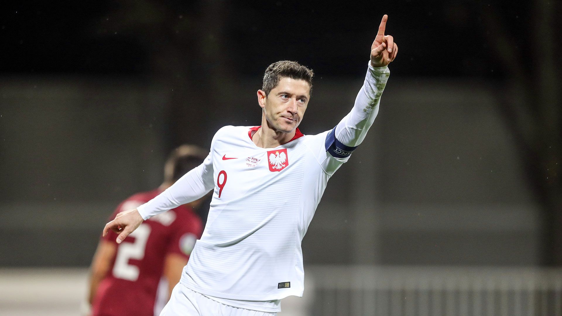 Lewandowski, con la selección polaca.