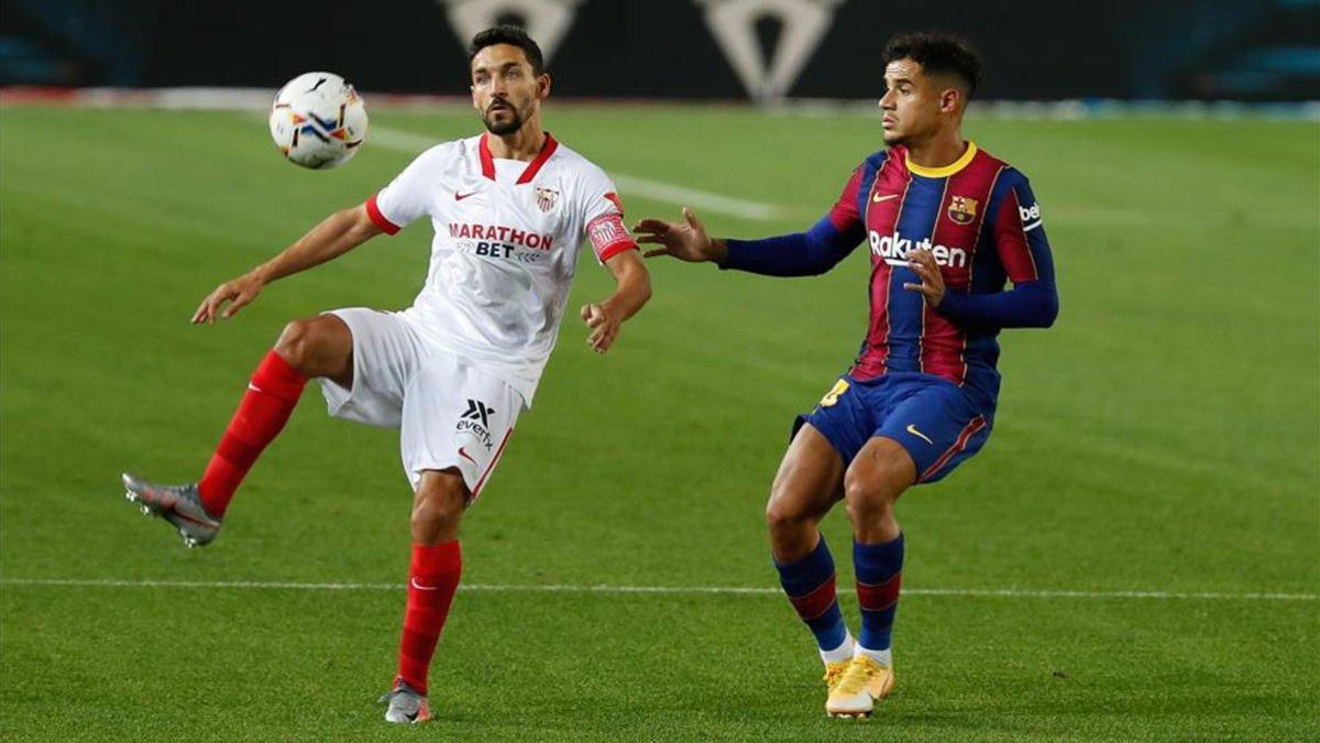 Coutinho fue el autor del gol del Barça ante el Sevilla