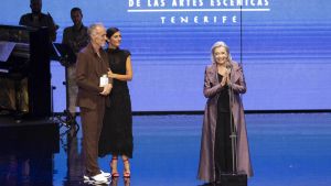 La actriz Nuria Espert recibió el premio Max de Honor en la gala del pasado mes de julio en el Auditorio Adán Martín de Tenerife.