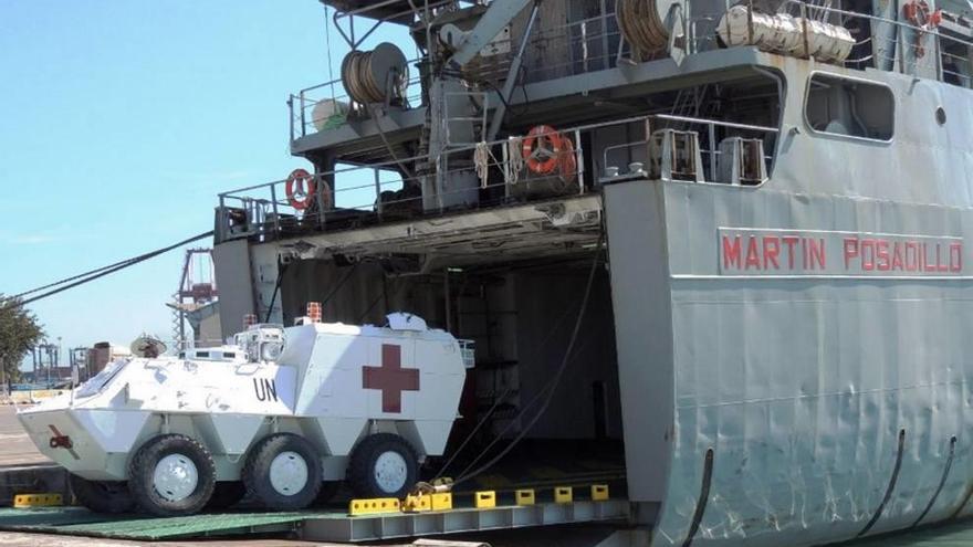 El buque de transporte &#039;Martín Posadillo vuelve de Líbano