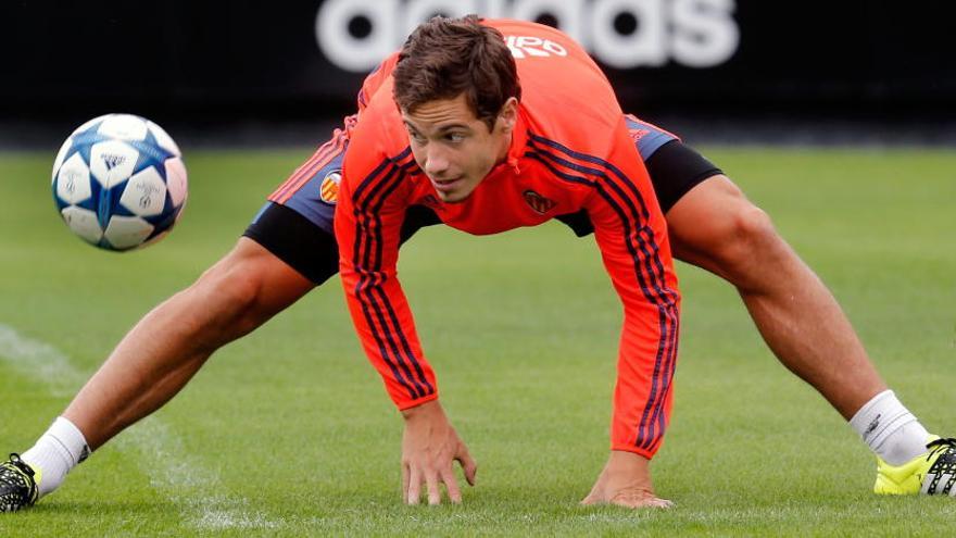 Lucas Orban, en un entrenamiento