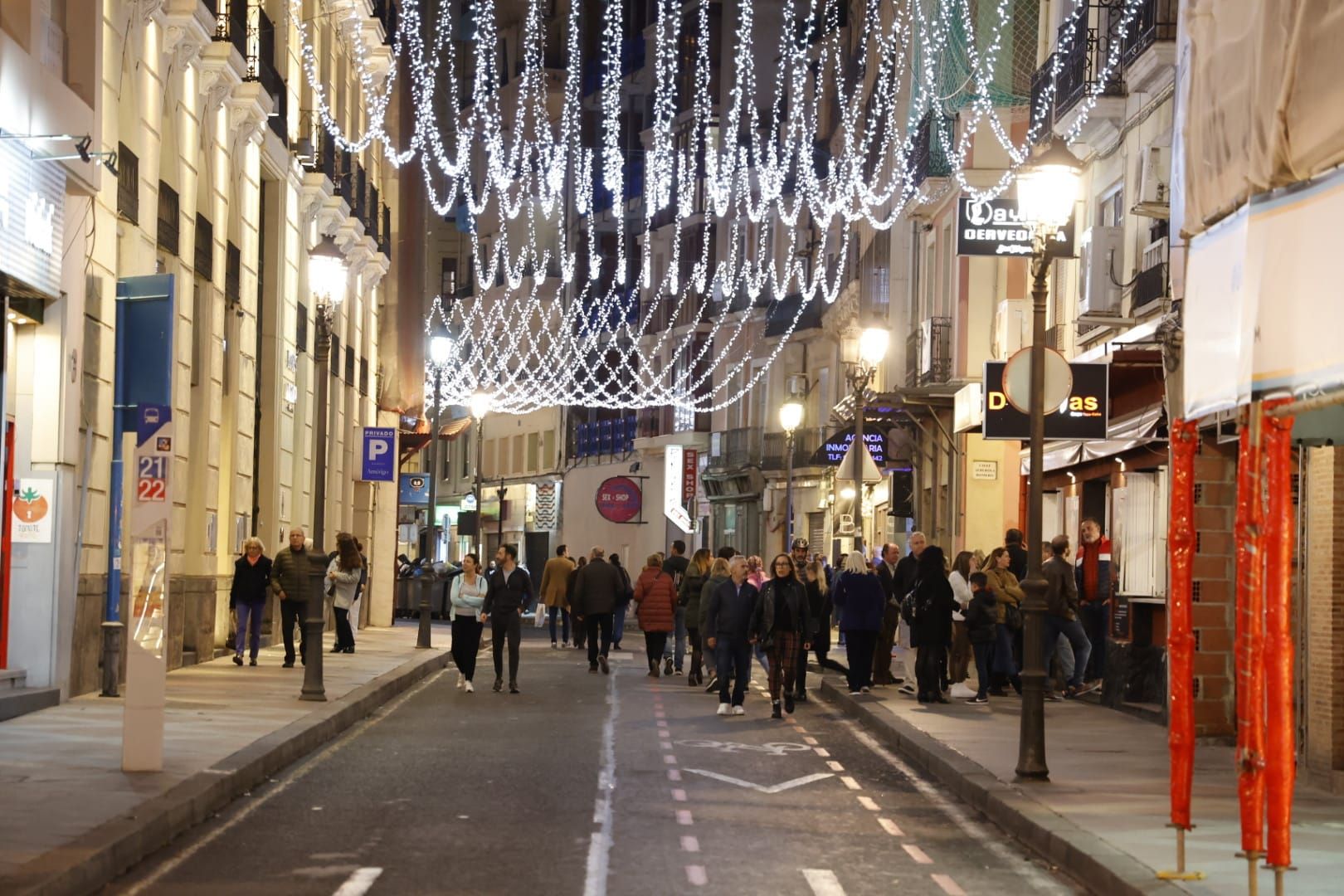 La peatonalización de la zona centro de Alicante vuelve por Navidad