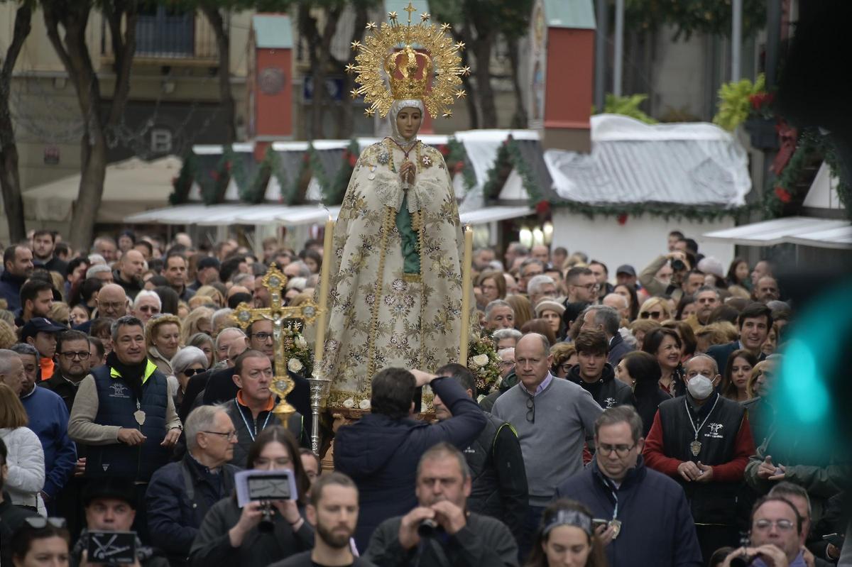 Así ha sido la salida de la patrona de Elche en romería
