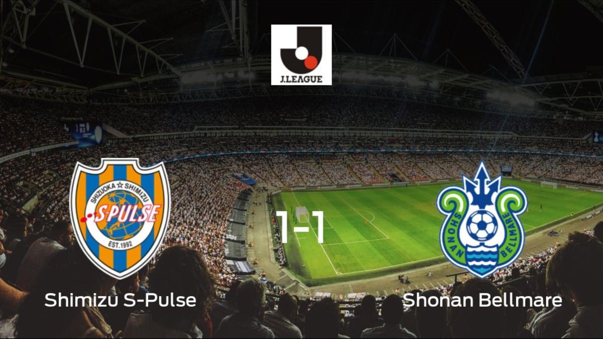Reparto de puntos entre el Shimizu S-Pulse y el Shonan Bellmare (1-1)