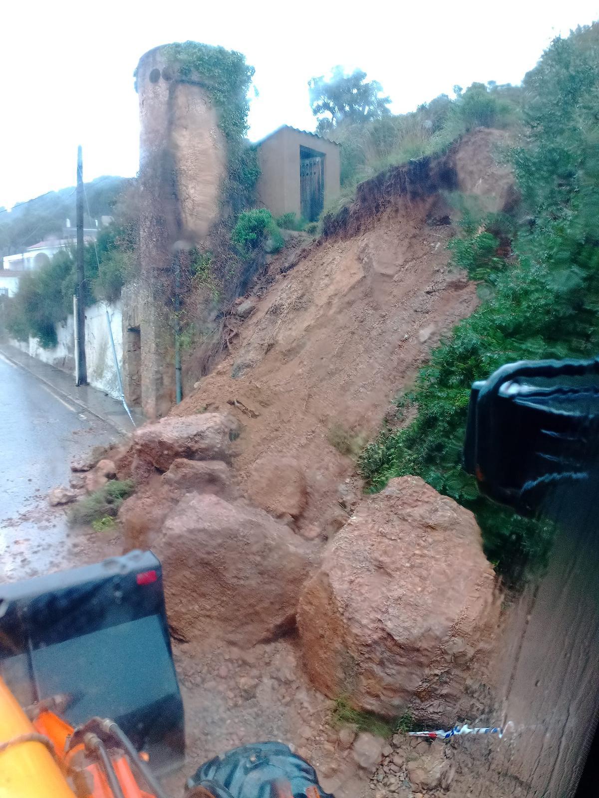 Danys a Torroella de Montgrí pel temporal Harry