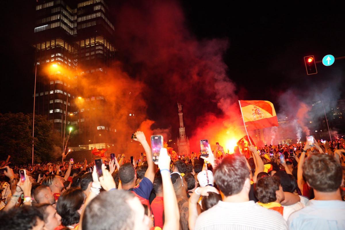 La celebración en Madrid del segundo Mundial ganado por España, en imágenes La celebración en Madrid del segundo Mundial ganado por España, en imágenes