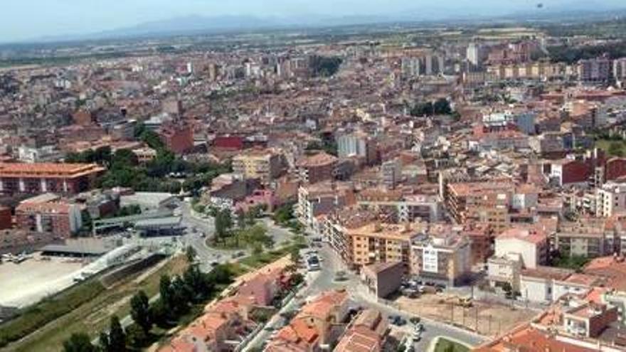 Vista aèria de la ciutat de Figueres.