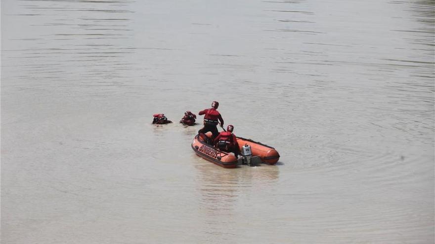 Los bomberos salvan a un caballo de morir ahogado en el río Guadalquivir