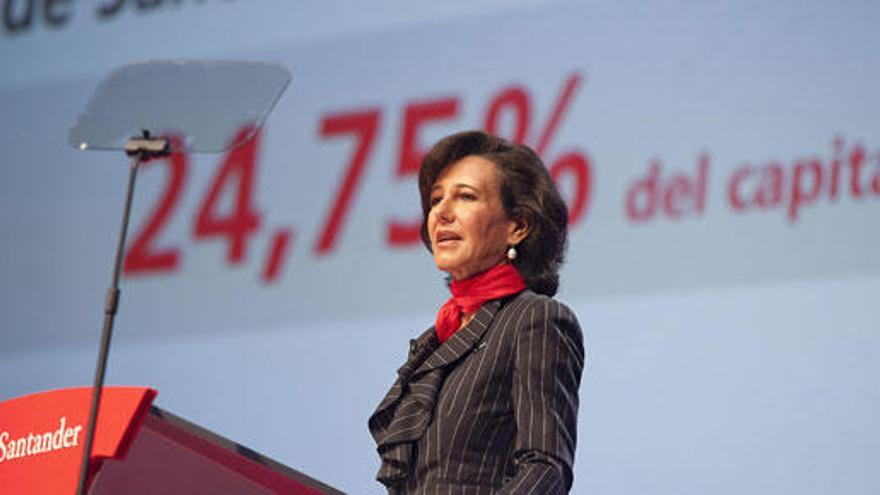 La presidenta del Grupo Santander, Ana Botín