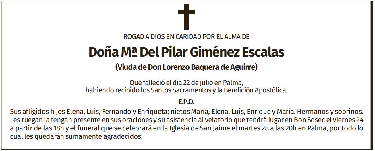 Mª Del Pilar Giménez Escalas
