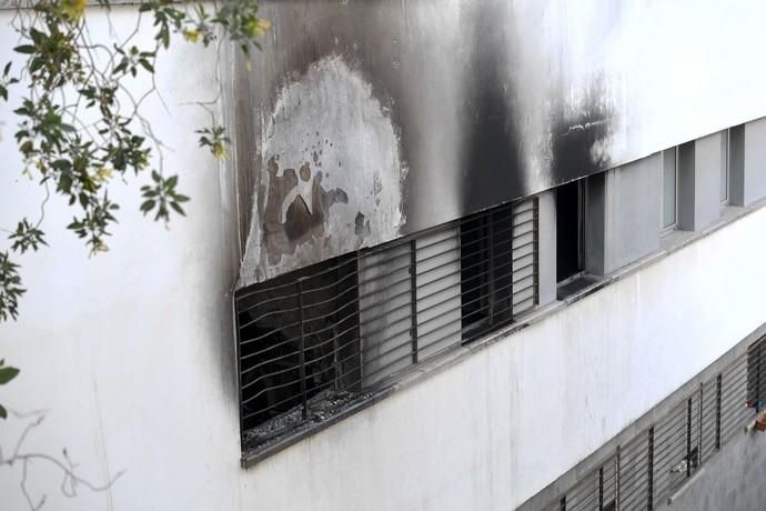 LAS PALMAS DE GRAN CANARIA.  BARRIO DE EL POLVORIN. LAS PALMAS DE GRAN CANARIA. Reportaje vivienda pasto de un incendio este fin de semana en el Barrio de El Polvorin.  | 25/03/2019 | Fotógrafo: Juan Carlos Castro