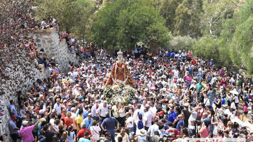 Romería de la Virgen de la Fuensanta: Llegada al Santuario