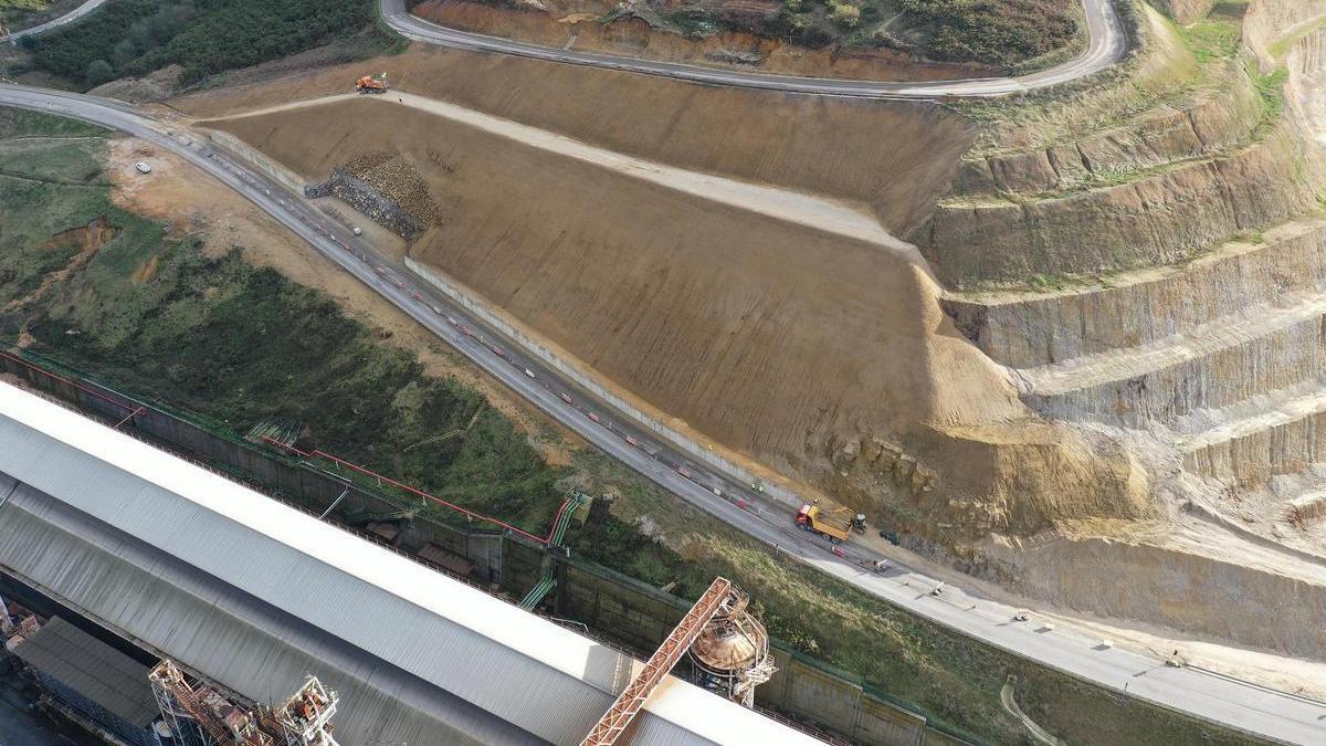 Aspecto de los avances de la obra en El Estrellín