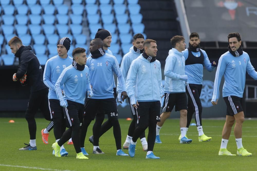 Entrenamiento del Celta en Balaídos