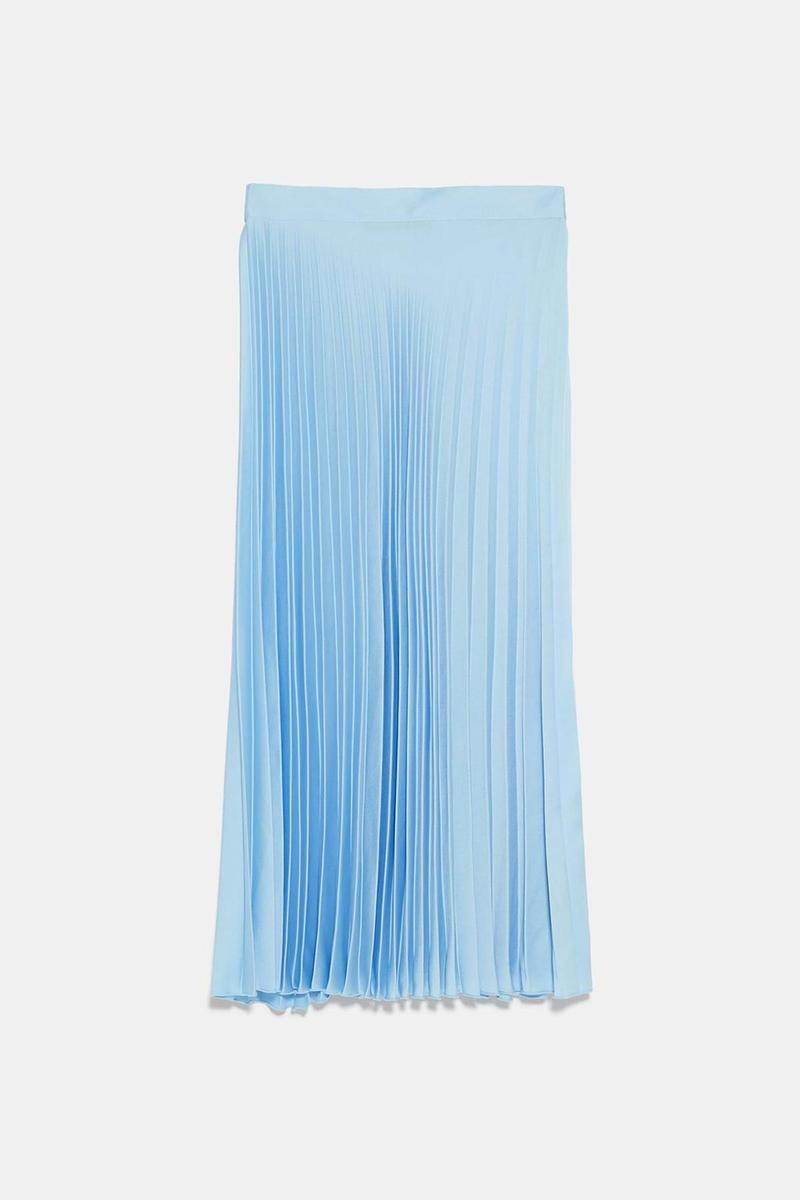 Falda larga plisada de la colección Ice Cream de Zara. (Precio: 25, 95 euros)